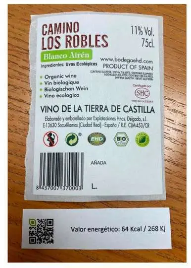 Etiqueta de vino