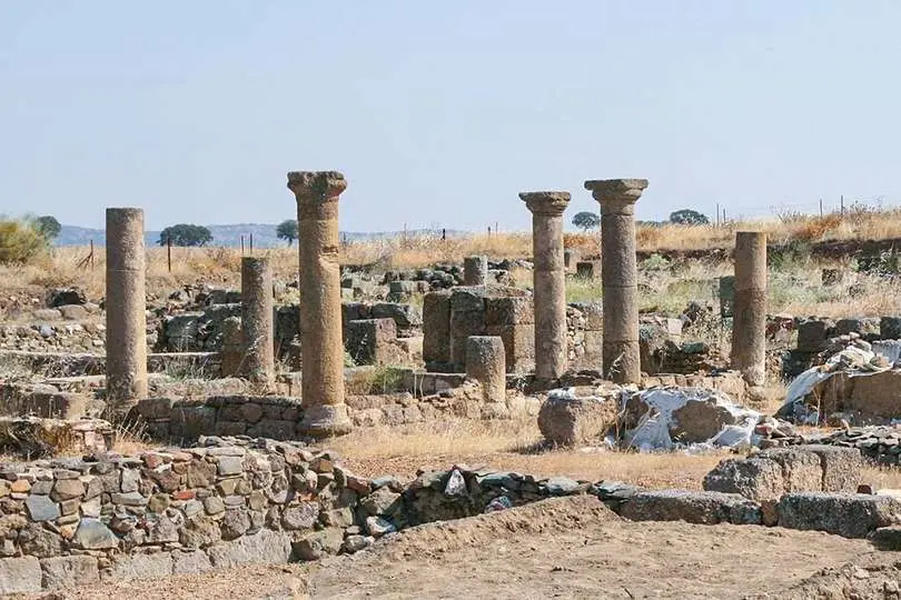Panor&aacute;mica del yacimiento arqueol&oacute;gico de Sisapo en la pedan&iacute;a de La Bienvenida