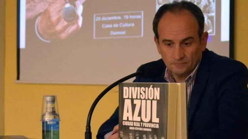 David C&eacute;spedes, durante la presentaci&oacute;n