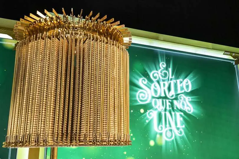La bolas del Sorteo del Gordo de la Navidad