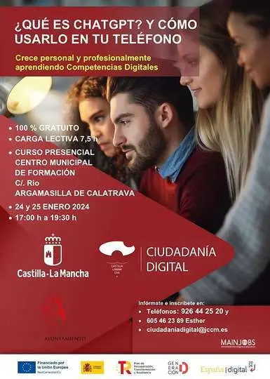 Cartel del curso sobre ChatGPT