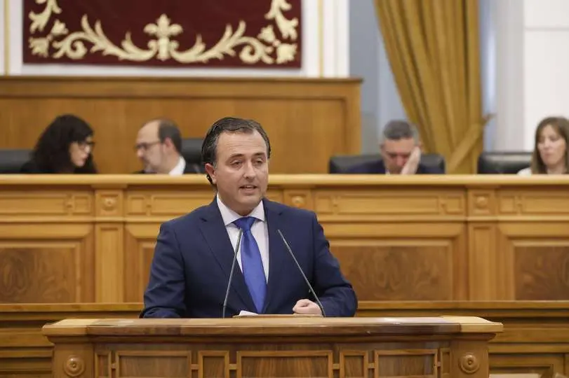 El presidente de Vox en las Cortes de Castilla-la Mancha, David Moreno