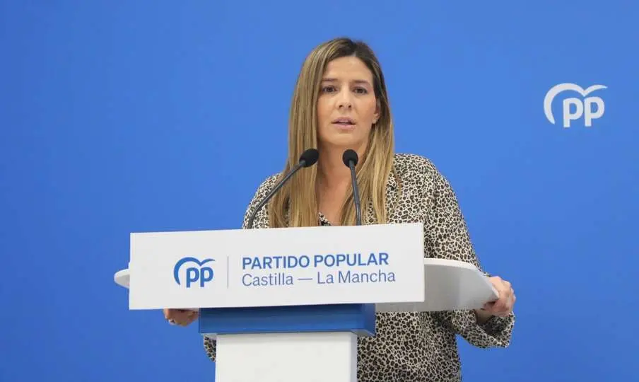 La secretaria general del PP de Castilla-La Mancha y portavoz del GPP en las Cortes regionales, Carolina Agudo