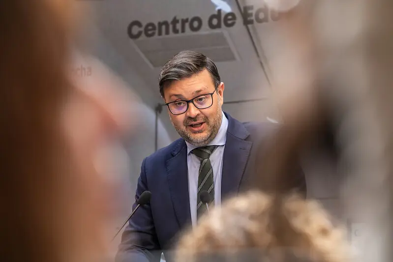 El consejero de Educaci&oacute;n, Cultura y Deportes, Amador Pastor