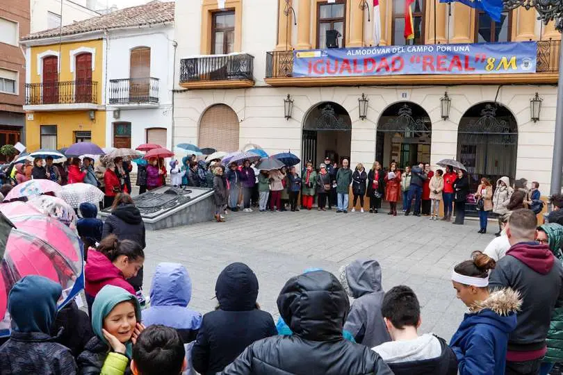 Panor&aacute;mica de la Plaza Mayor durante la lectura del manifiesto