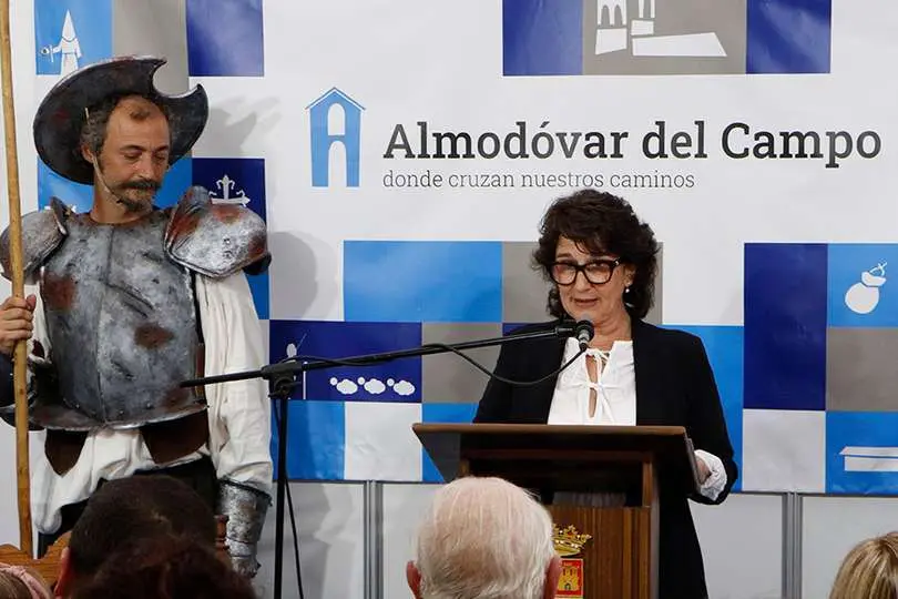 La presidenta de AMPACE, durante su intervenci&oacute;n