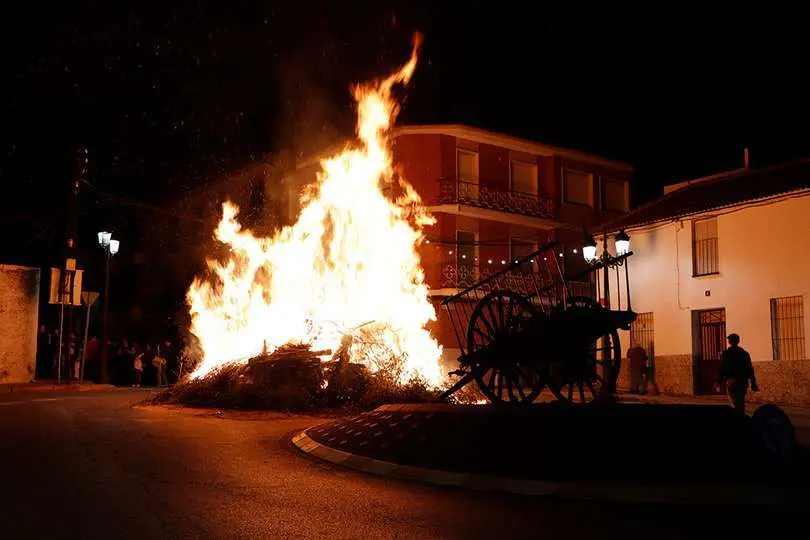 Candelaria, anoche, en el barrio de San Jos&eacute;