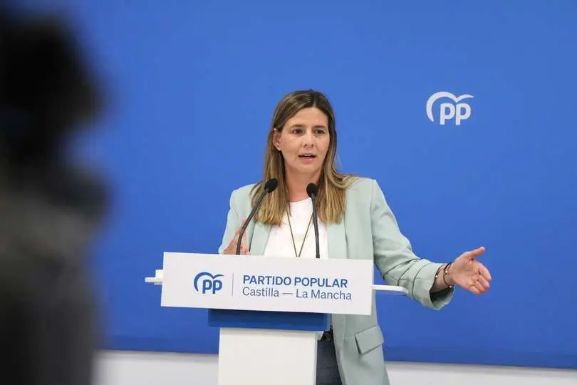 La secretaria general y portavoz parlamentaria del Partido Popular de Castilla-La Mancha, Carolina Agudo