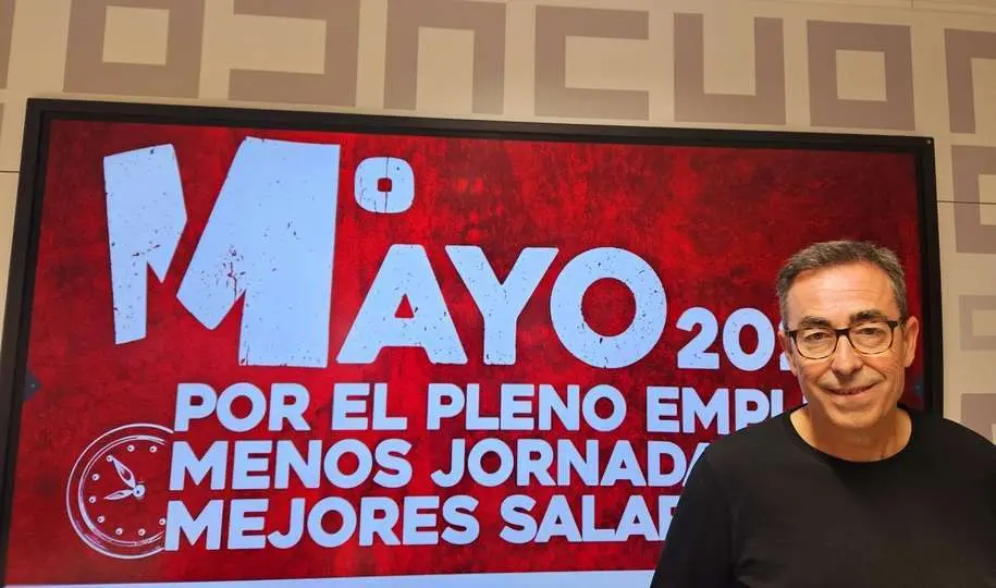 El secretario general de Comisiones Obreras Castilla-La Mancha, Paco de la Rosa