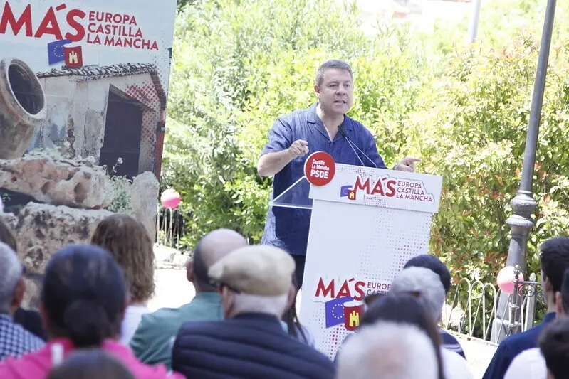 El secretario general del PSCM-PSOE y presidente de Castilla-La Mancha, Emiliano Garc&iacute;a-Page
