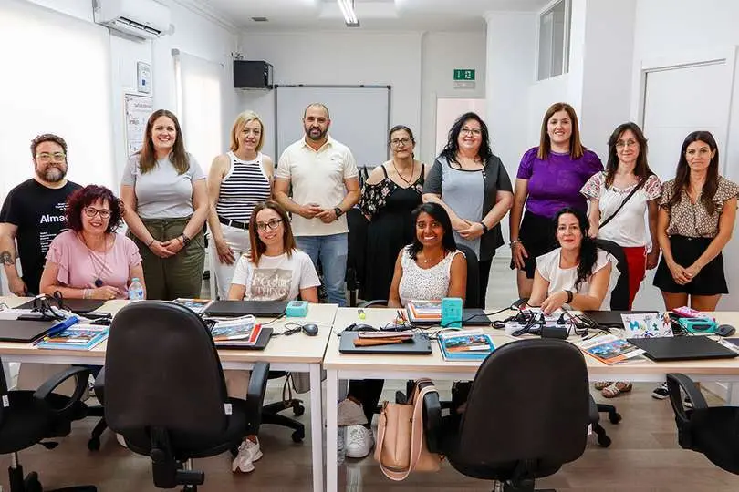 Posado con el alumnado del curso