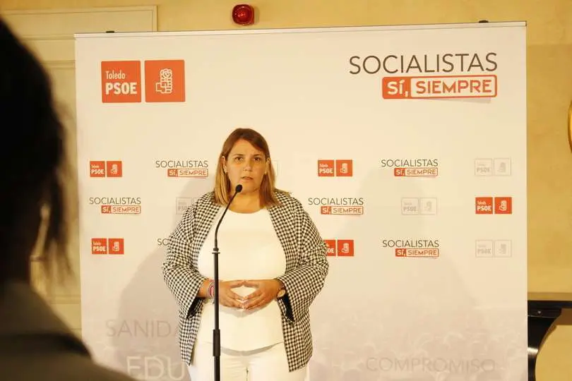 La presidenta de la Ejecutiva provincial del PSOE de Toledo, Tita Garc&iacute;a &Eacute;lez
