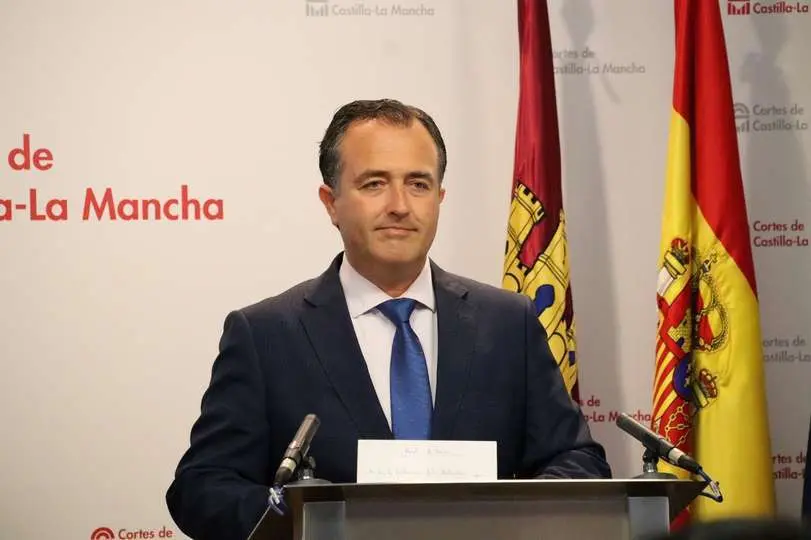 El presidente del Grupo Parlamentario Vox en las Cortes de Castilla-La Mancha, David Moreno