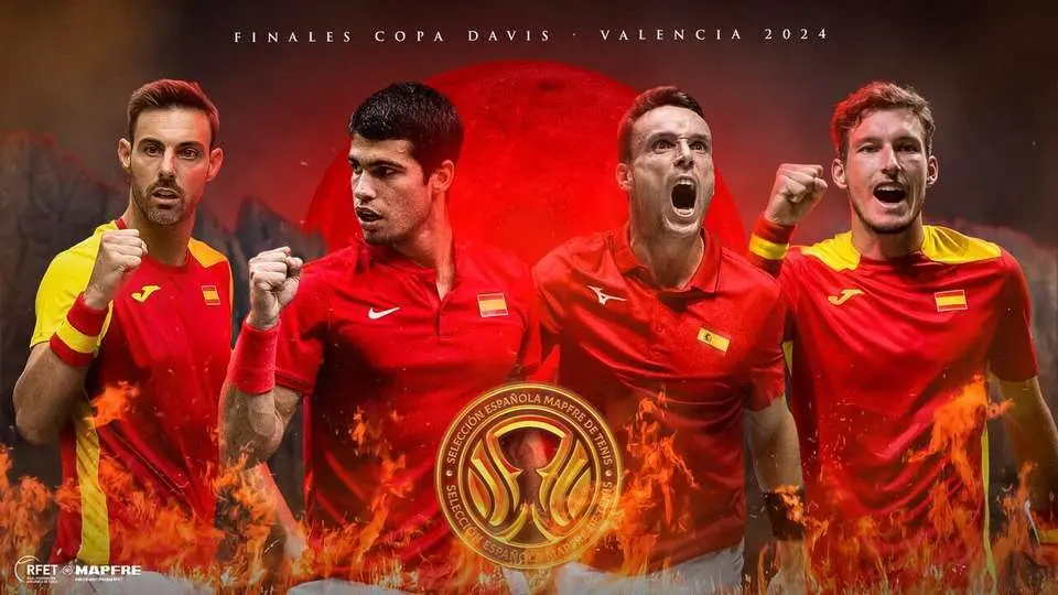 Equipo espa&ntilde;ol de Copa Davis 2024