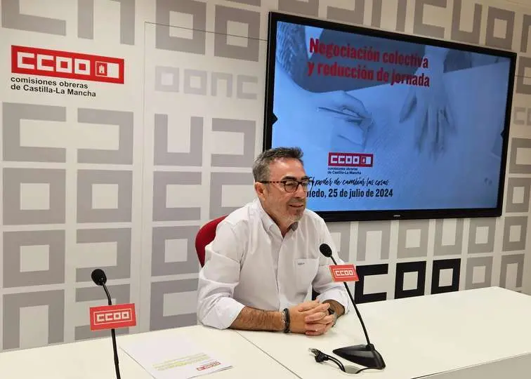 El secretario general de CCOO-CLM, Paco de la Rosa