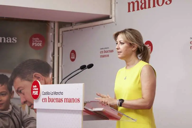 La portavoz del grupo socialista en las Cortes regionales, Ana Isabel Abeng&oacute;zar