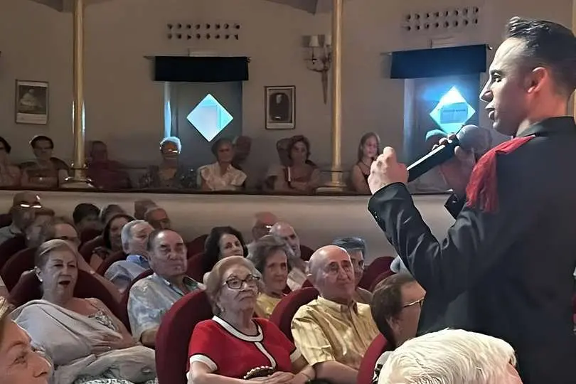 Un momento del recital de copla