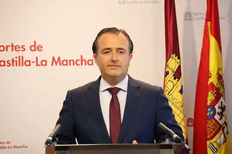 El presidente del Grupo Parlamentario Vox en las Cortes de Castilla-La Mancha, David Moreno