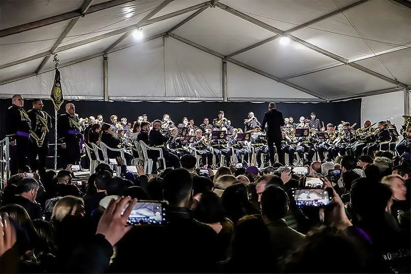 Una de las numerosas formaciones que particip&oacute; en la anterior edici&oacute;n de la Feria Cofrade-Arte Sacro de Almod&oacute;var del Campo