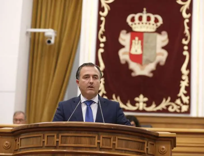 El presidente del Grupo Parlamentario Vox en las Cortes de Castilla-La Mancha, David Moreno