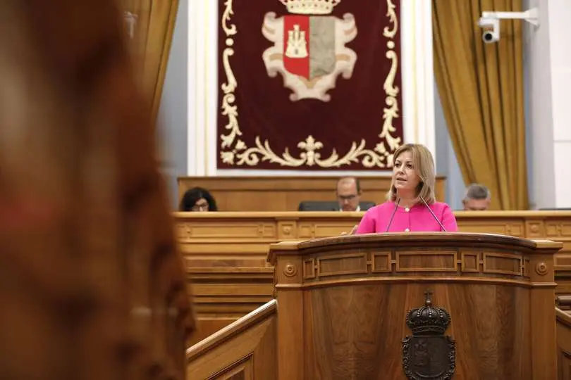 La portavoz del grupo socialista en las Cortes de Castilla-La Mancha, Ana Isabel Abeng&oacute;zar