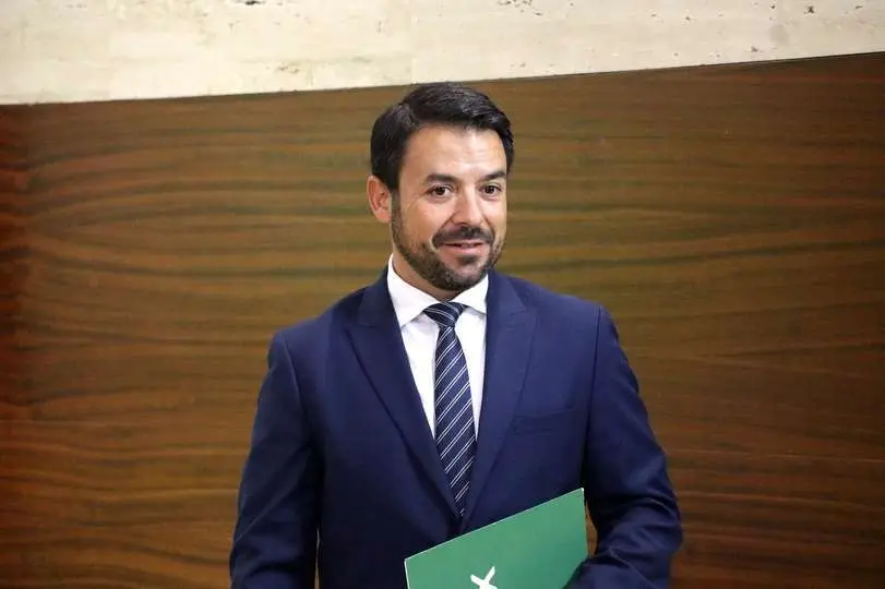 El portavoz del Grupo parlamentario Vox, Iv&aacute;n S&aacute;nchez