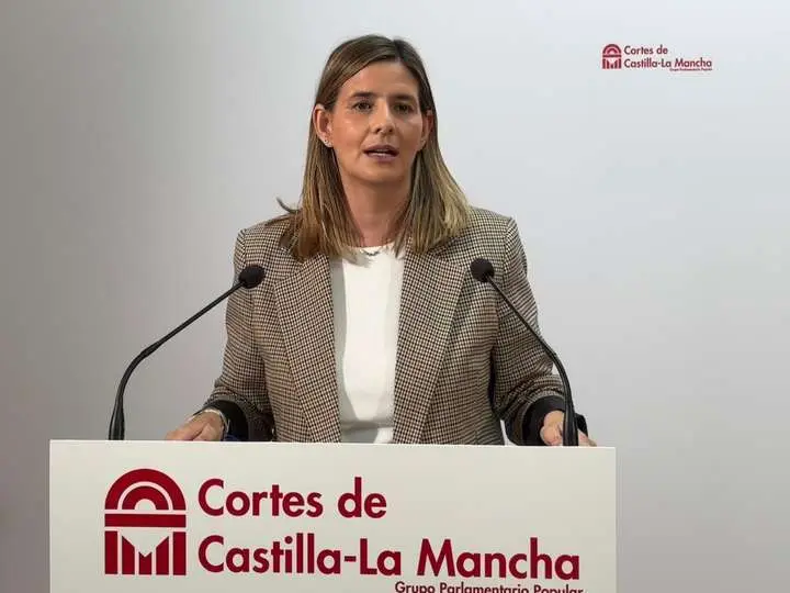 La secretaria general y portavoz parlamentaria del Partido Popular de Castilla-La Mancha, Carolina Agudo