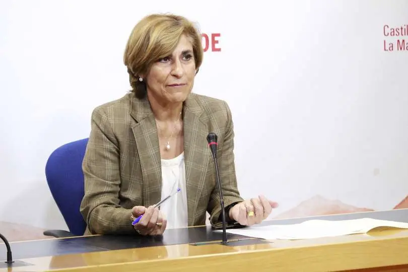 La portavoz de Econom&iacute;a y Empresas del grupo socialista en las Cortes regionales, Paloma S&aacute;nchez