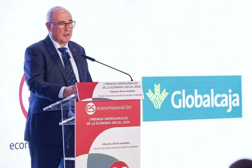 Herminio Molina, durante su intervenci&oacute;n en los Premios Empresariales Econom&iacute;a Social