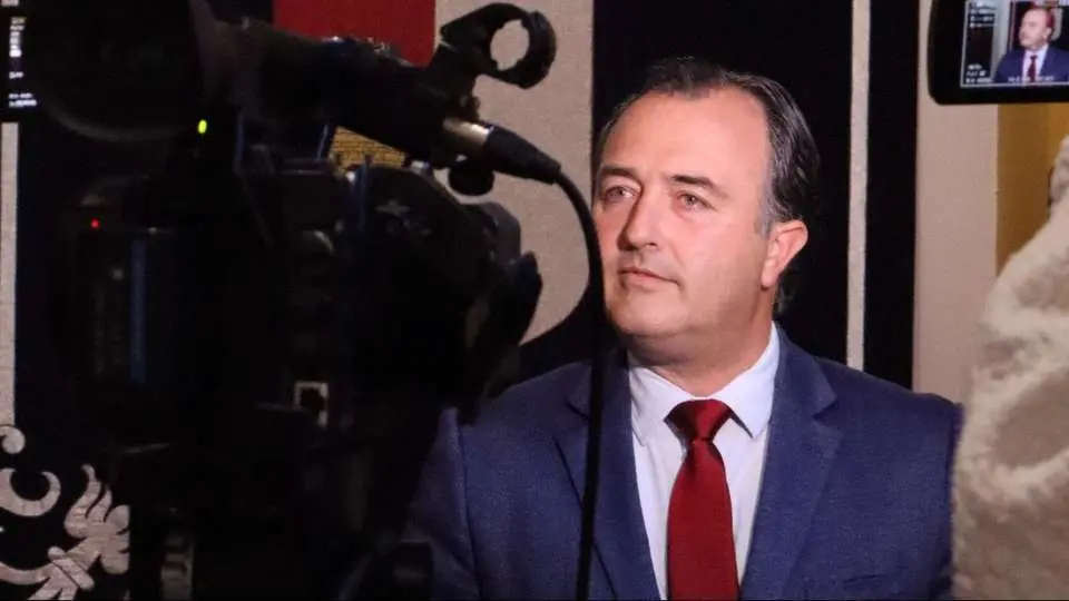 El presidente del grupo parlamentario Vox en las Cortes de Castilla-La Mancha, David Moreno