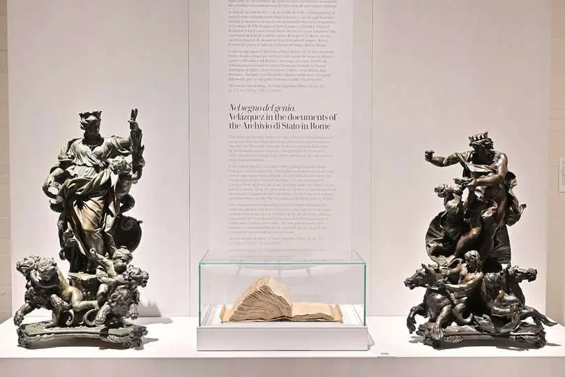 Manuscrito cedido por el Archivio di Stato di Roma exhibido en planta -1 de la Galer&iacute;a de las Colecciones Reales (1)