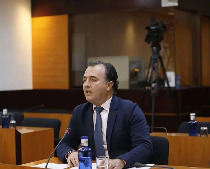 El presidente del grupo parlamentario Vox en las Cortes de Castilla-La Mancha, David Moreno
