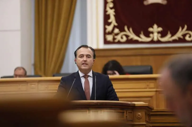 El&nbsp;presidente del Grupo Parlamentario Vox en las Cortes de Castilla-La Mancha, David Moreno