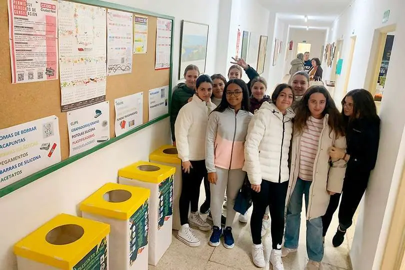 Zona de clasificaci&oacute;n de material, en el Instituto 'San Juan Bautista de la Concepci&oacute;n'