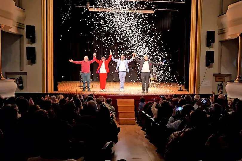 Un momento del espect&aacute;culo celebrado el domingo en Almod&oacute;var del Campo