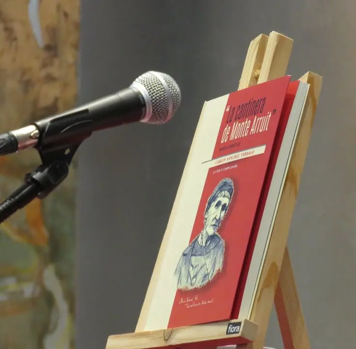 La presentaci&oacute;n del libro La cantinera de Monte Arruit , de Carlos S&aacute;nchez T&aacute;rrago, tuvo lugar en Espacio Ronda, ubicado en la madrile&ntilde;a Ronda de Segovia, 50