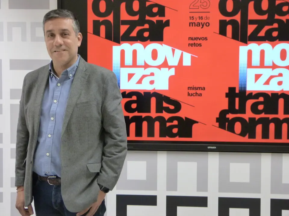 El secretario de Organizaci&oacute;n, Finanzas y Servicios Jur&iacute;dicos de CCOO-CLM