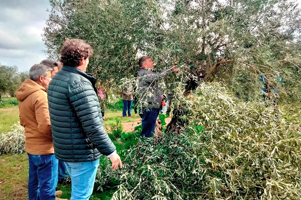 Fernando Mu&ntilde;oz, en primer t&eacute;rmino, dirigiendo la sesi&oacute;n pr&aacute;ctica