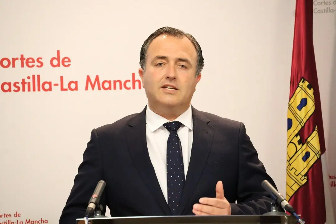 El presidente del Grupo parlamentario Vox en las Cortes de Castilla-La Mancha, David Moreno