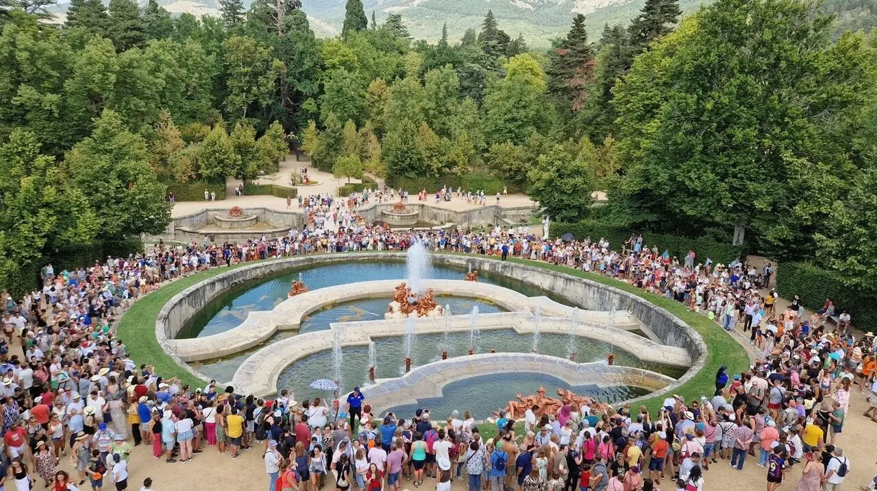 Encendido de las fuentes de La Granja de San Ildefonso