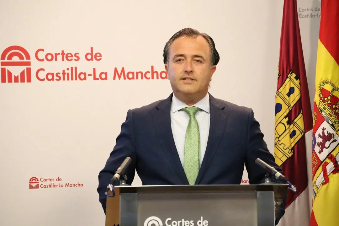 El presidente del Grupo parlamentario Vox en las Cortes de Castilla-La Mancha, David Moreno