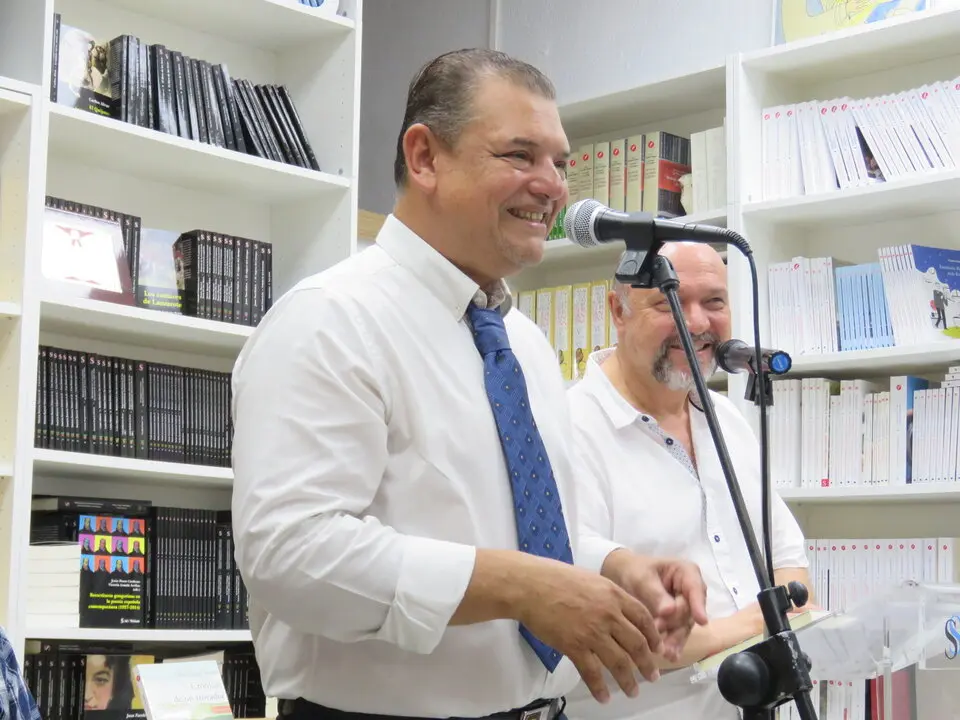 &Aacute;lex Fl&oacute;rez Sierra con Basilio Rodr&iacute;guez Ca&ntilde;ada