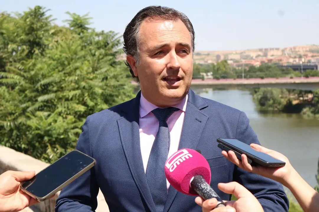El presidente del Grupo Parlamentario Vox en las Cortes de Castilla-La Mancha, David Moreno