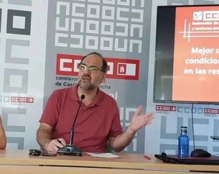 El secretario de Pol&iacute;tica Institucional y Desarrollo Territorial de CCOO-CLM, Jos&eacute; Manuel Mu&ntilde;oz