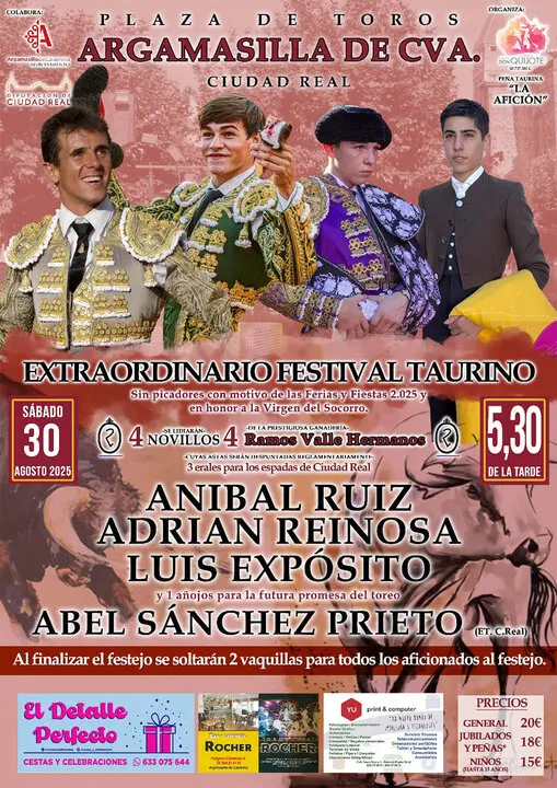 Cartel del fedtejo programado para el s&aacute;bado 30 de agosto