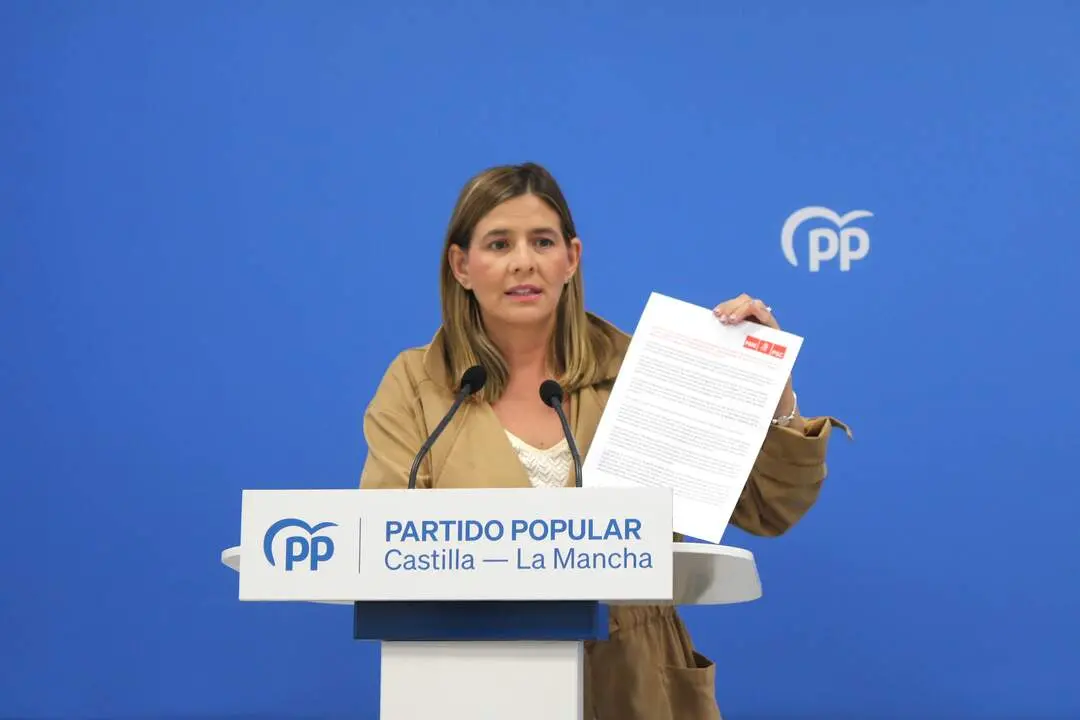 La secretaria general y portavoz parlamentaria del Partido Popular de Castilla-La Mancha, Carolina Agudo