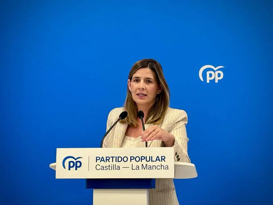 La secretaria general y portavoz parlamentaria del Partido Popular de Castilla-La Mancha, Carolina Agudo