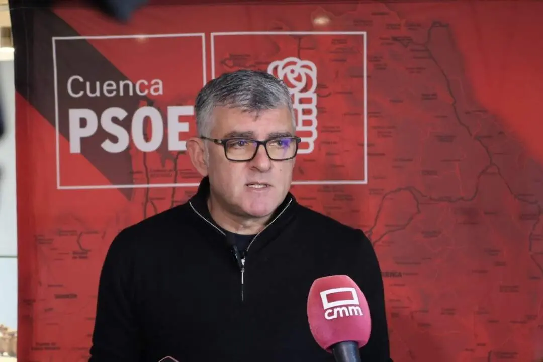 El presidente del grupo socialista en las Cortes regionales y secretario de Organizaci&oacute;n del PSOE de Cuenca, &Aacute;ngel Tom&aacute;s Godoy