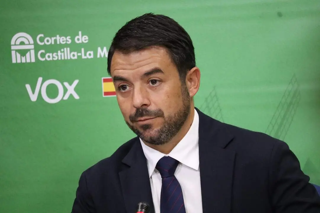 El portavoz del Grupo Parlamentario Vox, Iv&aacute;n S&aacute;nchez