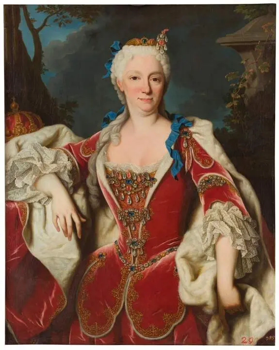 La reina Isabel de Farnesio. Jean Ranc . &Oacute;leo sobre lienzo, 144 &times; 115 cm, 1723 . Planta 1. Sala 20